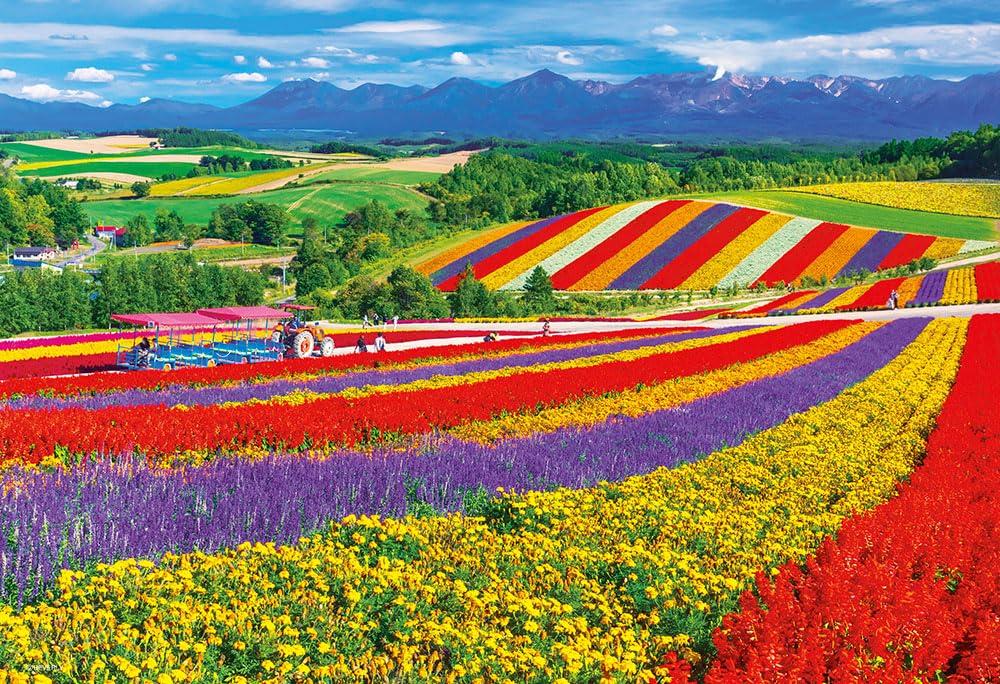 

in Beverly 1000 Micro Piece Jigsaw Puzzle Biei Flower Blooming Hill x [Made Japan] (26 38cm) 1000M-014