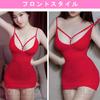 OLYOLY Color Sexy Cosplay Underwear Mini Skirt One Piece Babydoll Large Size Extremely Bodycon Black White Red [3 Set] See-Through (06 Set)