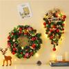 50CM Christmas Wreath & 2.7M Garland Set - Festive Door & Wall Decor