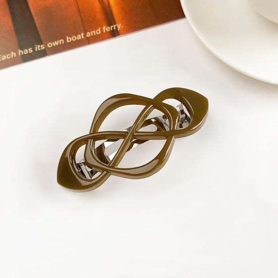 1/4Pcs Vintage French Hair Barrette Matte Finish Hair Clips Cross-Shaped Design Hair Styling Tool Hair Accessories