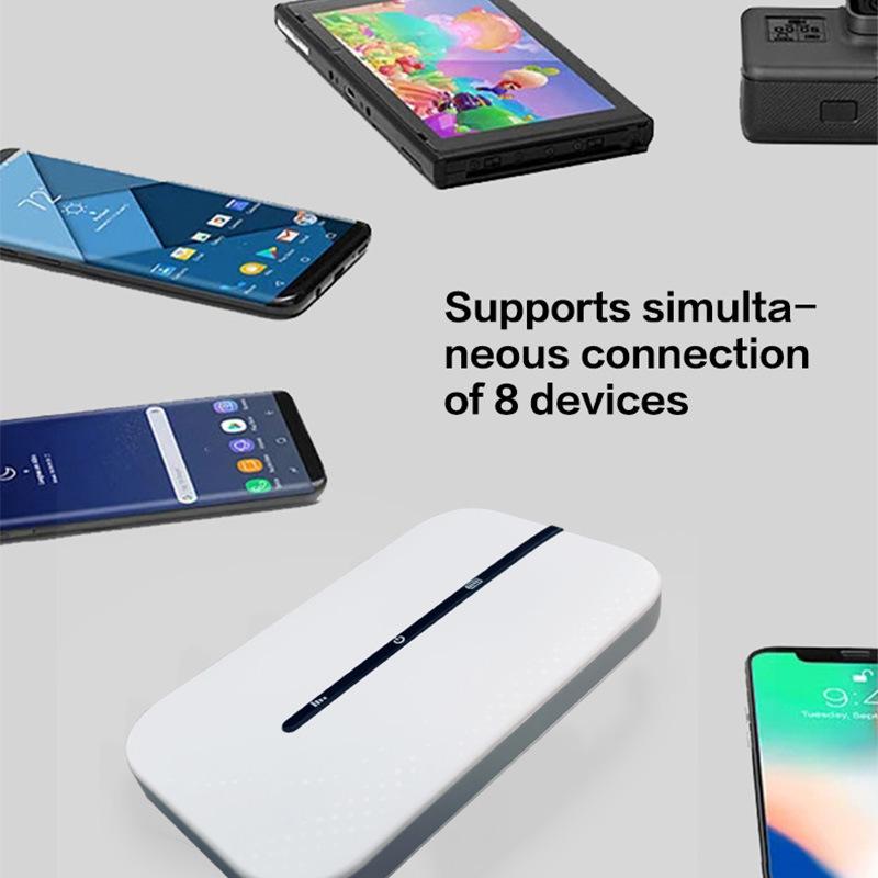 4G Portable WiFi Mobile Router with SIM Slot for Myanmar & Philippines (M8 Model)