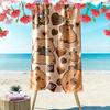 Entzückende Capybara-Illustrationen Strandtuch Strand Outdoor Camping Schwimmen Saugfähiges Badetuch Meeresufer-Druck Mode Komfort Strand