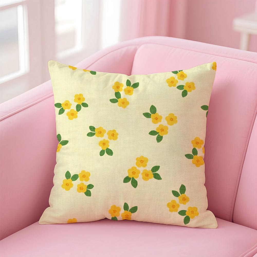 

Bold Bright Artistic GGerdadzys Floral Pattern Cushion Cover Pillow Case Soft Friendly Fabric Concealed Zipper 40X40cm