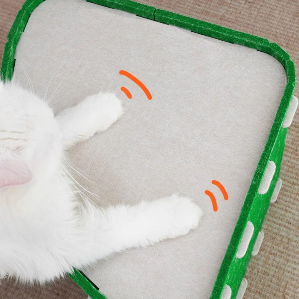 Space-Saving Felt Cat Bed Wear Resistant Semi-Enclosed Cat Bed Cat Hiding House  Indoor Cats