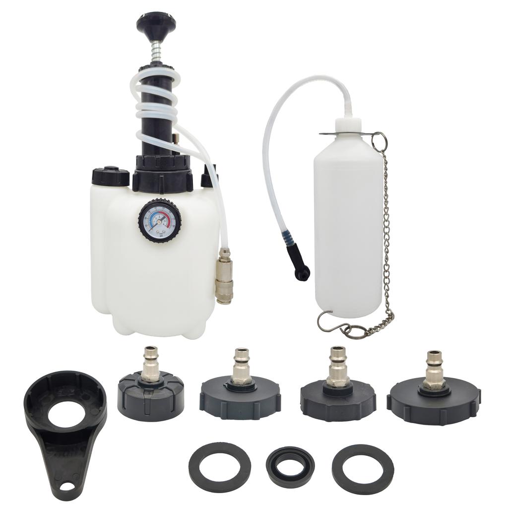 Sada pro manuální odvzdušňování brzdové kapaliny do auta 3L, vakuové čerpadlo brzdové kapaliny, profesionální stroj na proplachování brzd, pneumatické odvzdušňování brzd