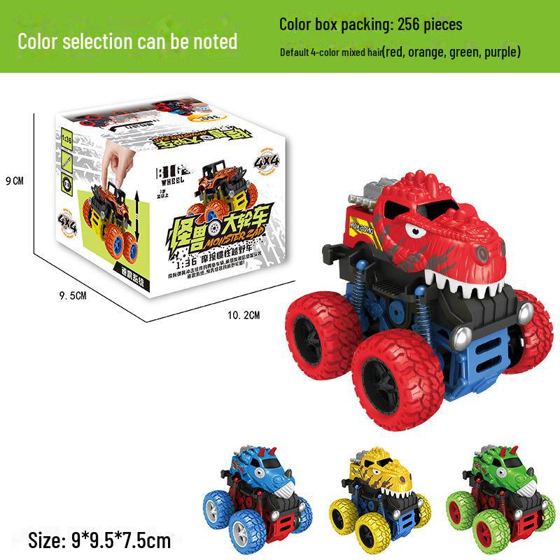 Children's Dinosaur Inertia Car: Four-Wheel Drive Off-Road Toy