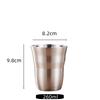 Double-walled Espresso Cups 304 Stainless Steel Mug Coffee Cup Beer Mug Wine Glasses Tea Mugs  Insulation Cold Insulation