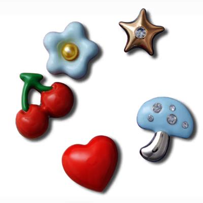 Fluffy Metal Gibbits Set Of 5 10012934