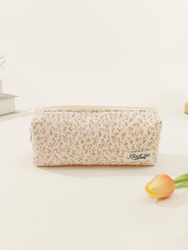 Fashionable Cosmetic Travel Storage Bag  Portable Floral And Cute Pouch Wash
