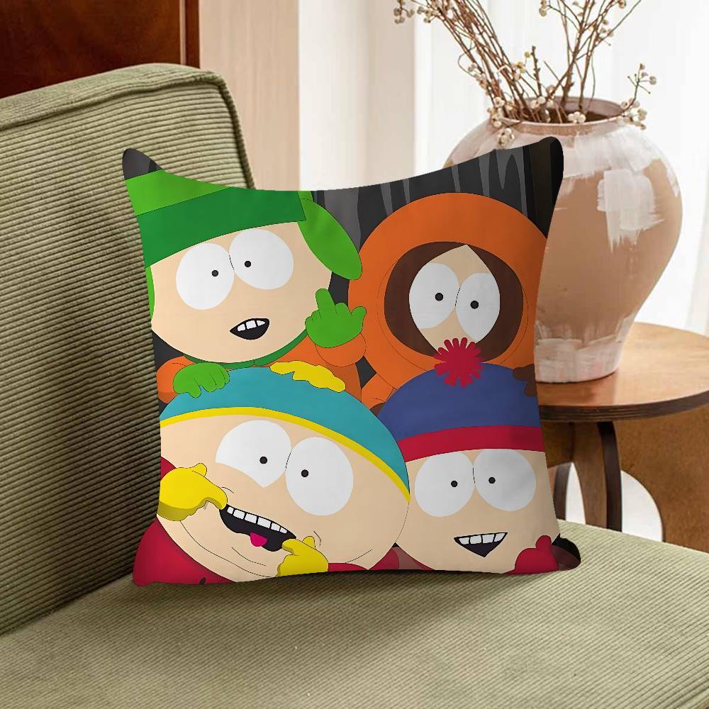 

S-Юг P-Парк Подушка Подарки Мебель для дома и офиса Спальня Диван Автомобильная наволочка 45x45см 16x16Inch