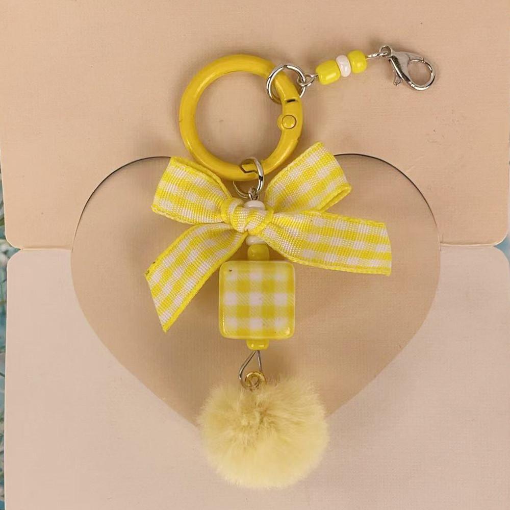 Cute Diy Letter Keychain With Soft Gel Beads For Mobile Phone Bags And Car Keys