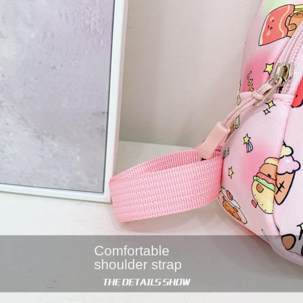 Portable Capybara Chest Bag Large Capcity Kids Crossbody Bag Cartoon Cartoon Shoulder Bag  Children