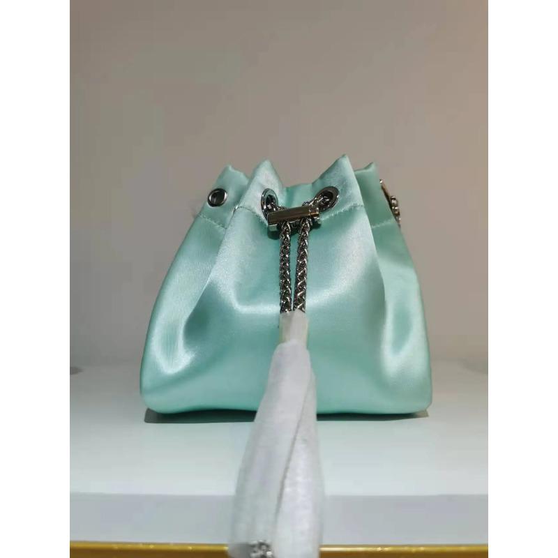 Women Bag High Quality Silk Bucket Bags Diamonds Female Personalized Shoulder Tassels Chains Handbags For Women Crossbady Bag