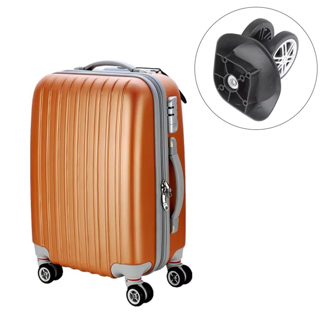 4Pieces Practical Black Casters for Trolley Suitcase Repair with 360 Degree Rotation For Smooth Travel Experience