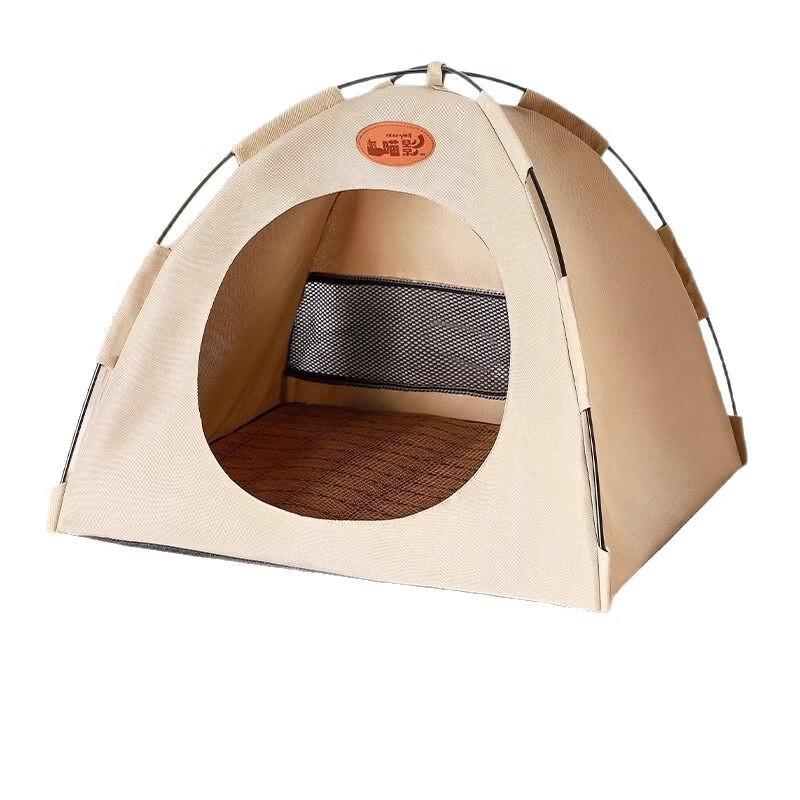 OEINGOEING Washable Semi-Enclosed Pet Tent Bed