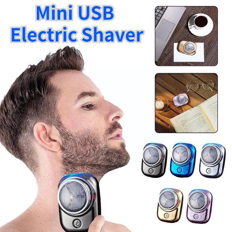 

2023 Мини-USB электробритва, долговечная портативная моющаяся перезаряжаемая бритва-триммер для мужчин
