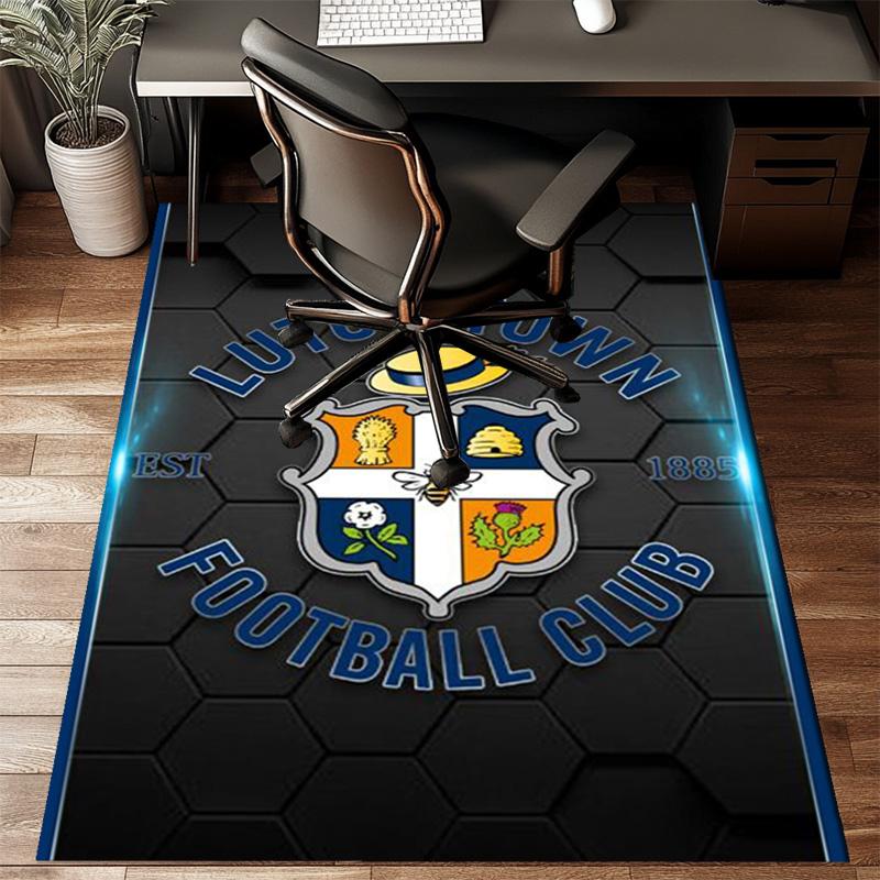 Town Football Club Printed Office Carpet Chair Cushion Entryway Rug, Rugs for Living Room, Bedroom Christmas gifts