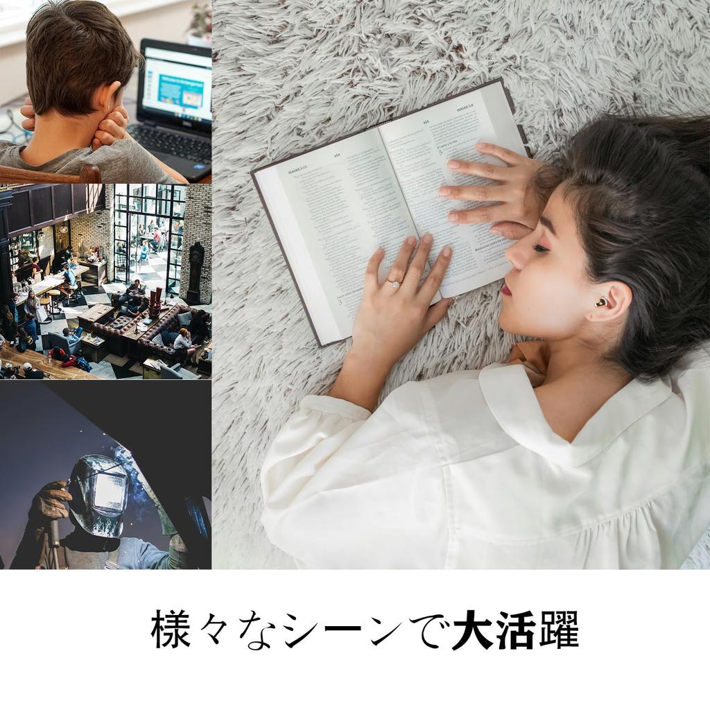 SijiRuge Earplugs for Restful 40dB Noise Sound for and 3 Pairs each of and L White Sleep, Sleep, Reduction, Blocking, Studying, Airplanes, Work,