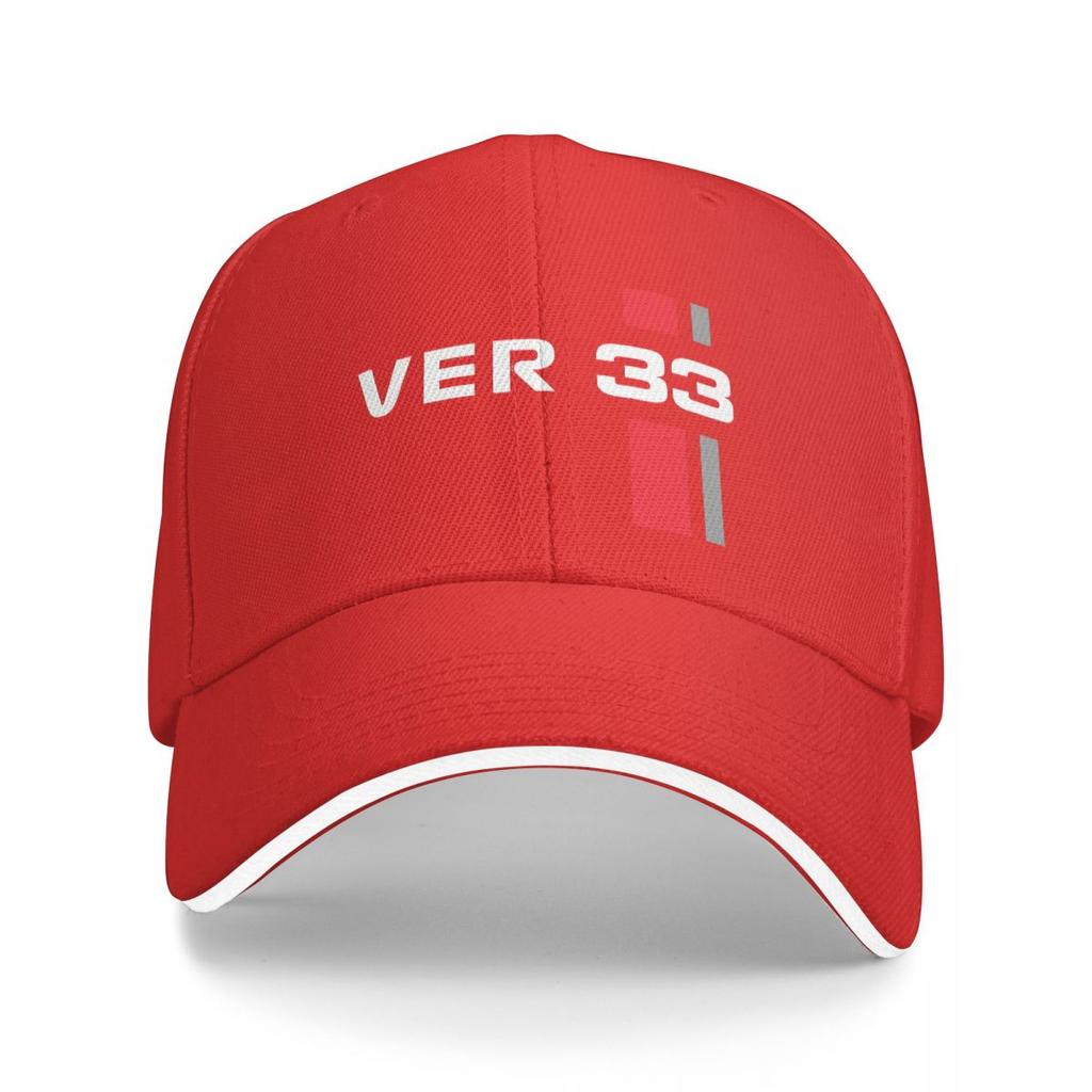 Verstappen 33 Auto Rennsport Mehrfarbige Kappe Schirmmütze Damen Kappe Personalisierter Schirm Sonnenschutz Mützen
