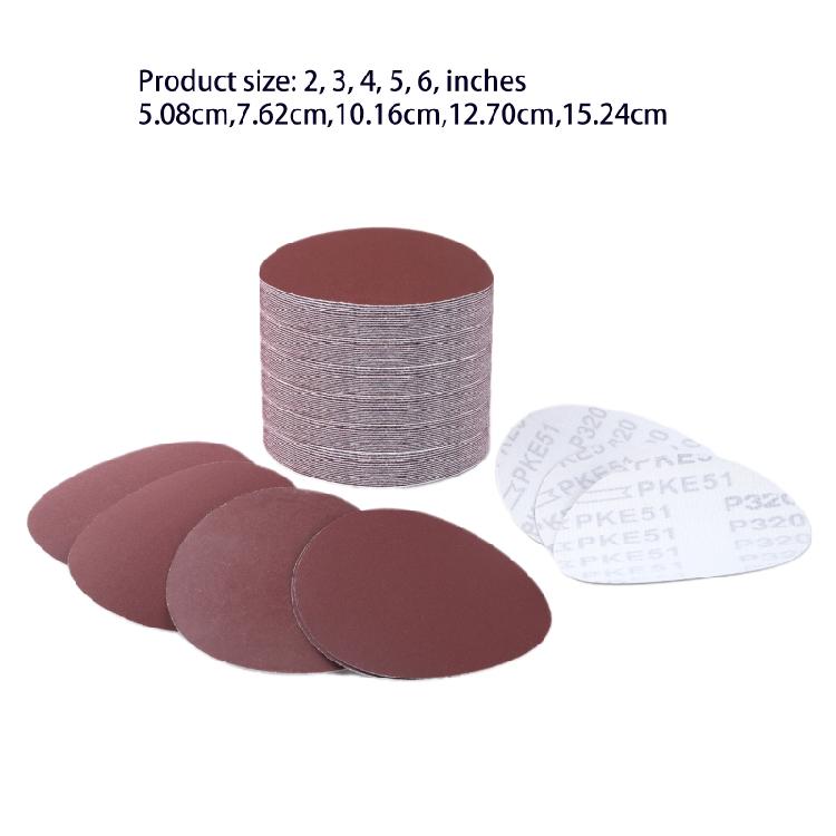Aluminum Oxide Sanding Disc Self Adhesive Peel and Stick 60 80 100 120 Grit Tool