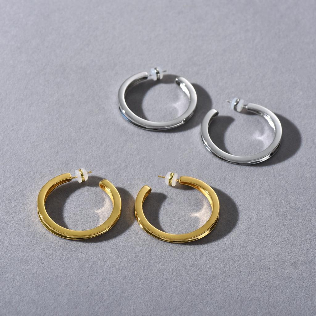 Stylish And Exquisite Irregular Large Earrings S925 Silver Needle Stud Earrings, High-End Style, Unique Personality, Fashionable Earrings For Women