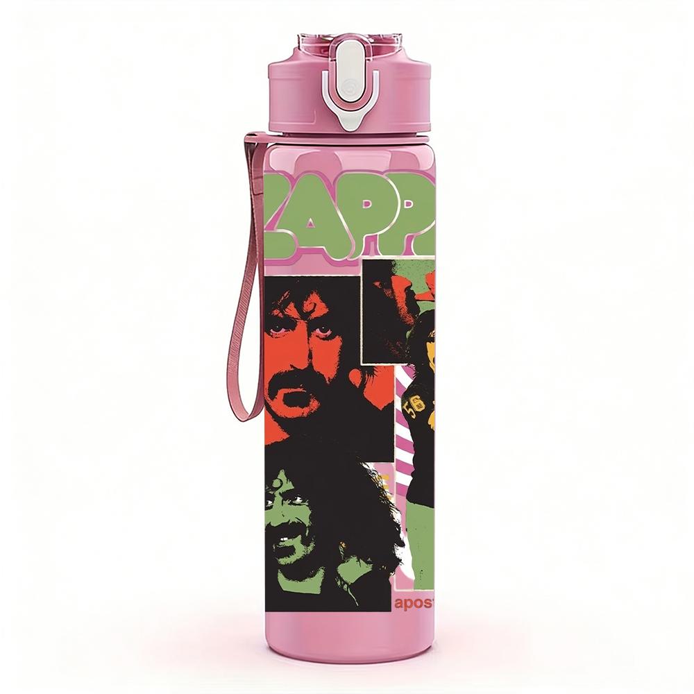 1PC Colorful Retro Street Graffiti Print 750ml Portable Sports Water Bottle Leakproof Travel Gym Drink Cup