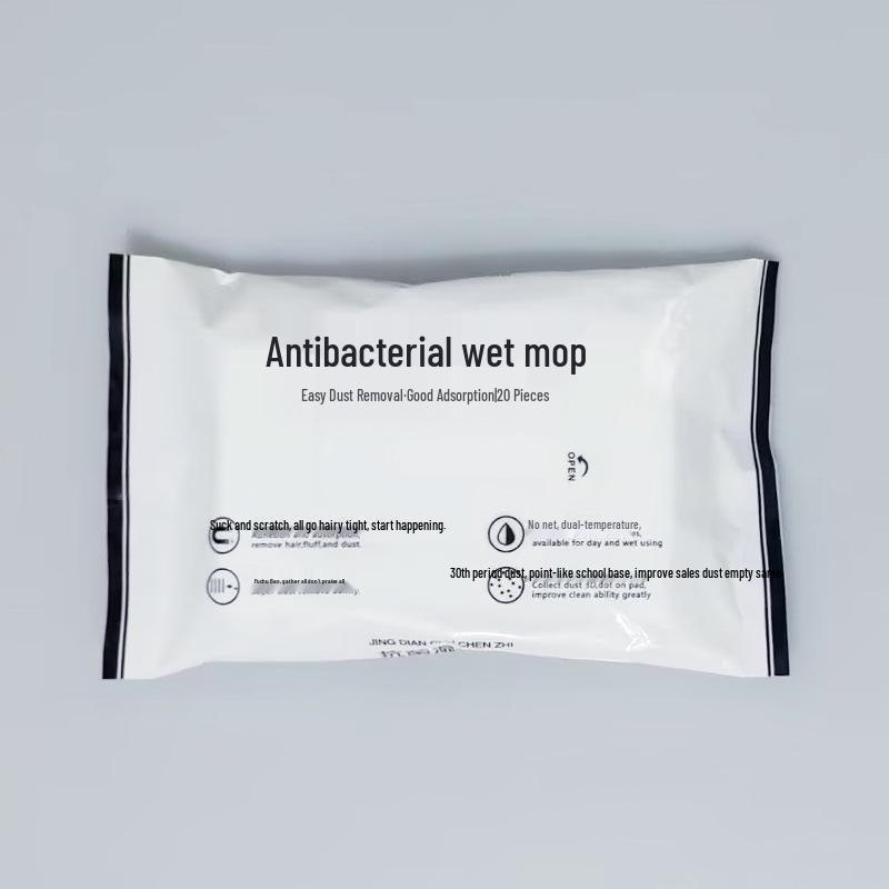 

Электростатическая швабра для пыли, влажные салфетки - Нейтральная упаковка, Сменные салфетки для уборки пола без рук