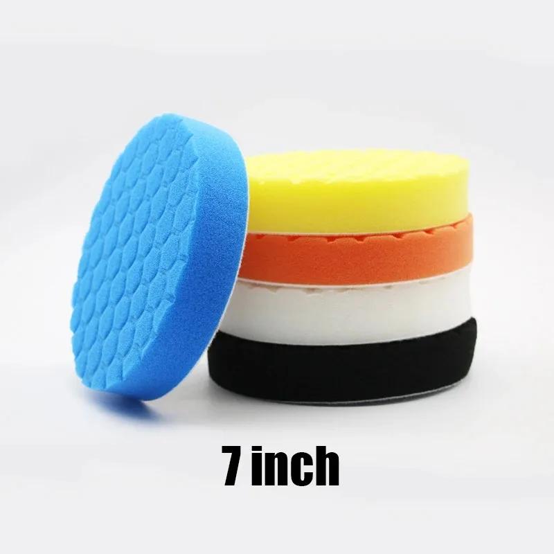 5Pcs Set Car Waxing Buffing Pad Polishing Disc 3/5/7Inch Wax Pads for Car Detailing Buffer Compound Auto Care Repair Tools