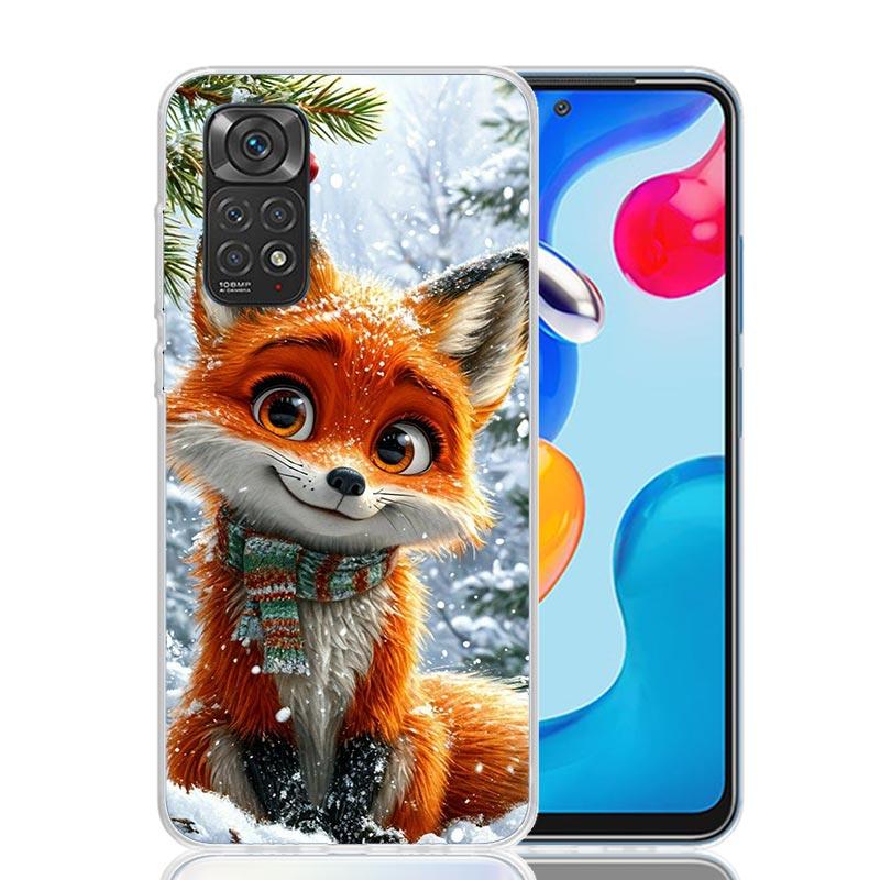 Animal Fox Phone Case For Xiaomi Redmi Note 13 14 15 Pro Plus 12S 12 14S 11S 11E 10 10S 11 11T 5G 4G Cover Coque Redmi Note 13 1