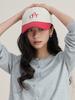 Oeial Washed Two-Tone Ball Cap [Red]