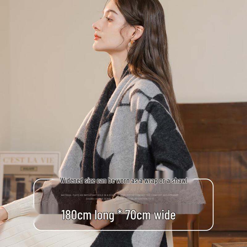 Women s 100% Wool Scarf & Shawl 180x70cm