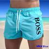 Menns Beach Casual Beach Pants trykt vanntette fem bukser svømmeshorts shorts