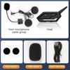 Kebidumei Motorcycle Helmet Bluetooth Intercom Headset Wireless Hands-free Waterproof 800m Intercomunicador Speaker Earphone