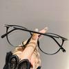 Transparent Round Frame Pochromic Myopia Glasses for Women Indoor Outdoor UV Protection Eyeglasses Vintage Near Sight Eyewear