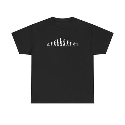 Lustiges Gamer Mann Evolution Schwarzes T-Shirt