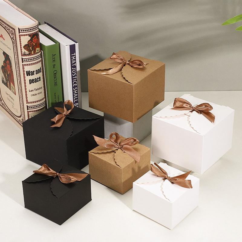 Gift Boxes Cardboard Box Kraft Paper Gift Box Candy Cookie Chocolate Dessert Present Packaging Box Cajas Para Regalo