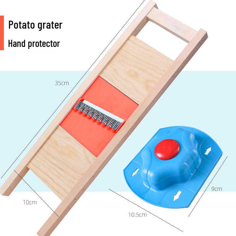 Potato Grid Wave Slicer & Scraper – Household Knife for Potato Chips.