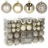 Boules de Noël - SPRINGOS - 100 pcs - Or - 6 cm - Motifs variés
