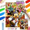 Mickey Mouse and Friends Oil Painting Handmade Painting Kit Diy Home Room Decoration Gift