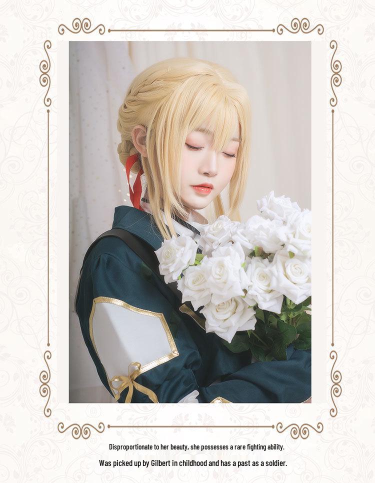 Violet Evergarden Full Cosplay Set with Wig for Stage Performance