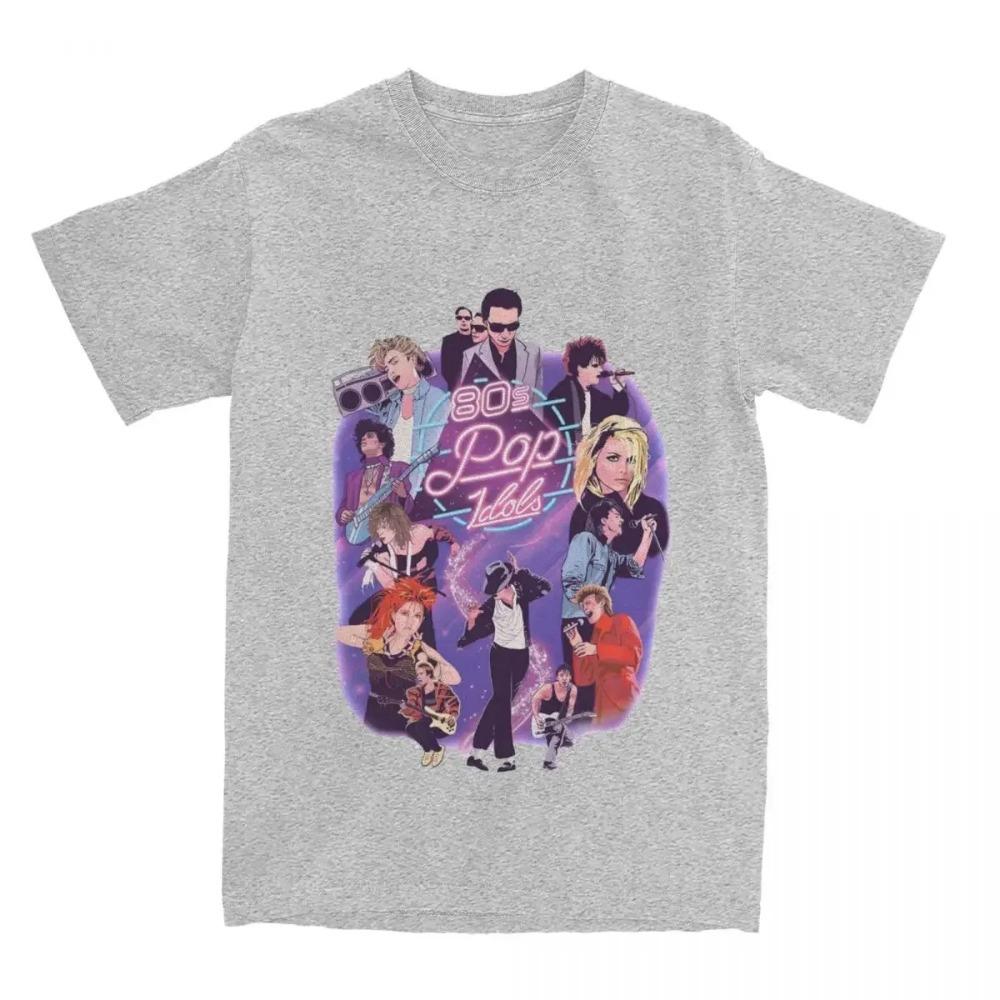 Funny Retro 80s Pop Idols T-Shirts Men Women's  Vintage Nostalgia 90s Popstars Tee Shirt Printed Clothing