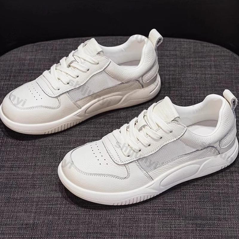 Fashion Women's White Sneakers Spring Summer Fashion Breathable Non Slip Casual Shoes Lightweight Comfortable Cross Tied Outdoor Flats