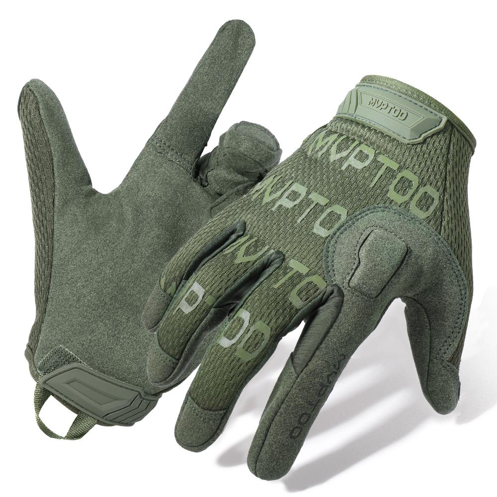 Gants à Doigts Entiers Écran Tactile Respirants Paintball Airsoft Tir Randonnée Sport de Combat Chasse Vélo Équipement de Travail Hommes