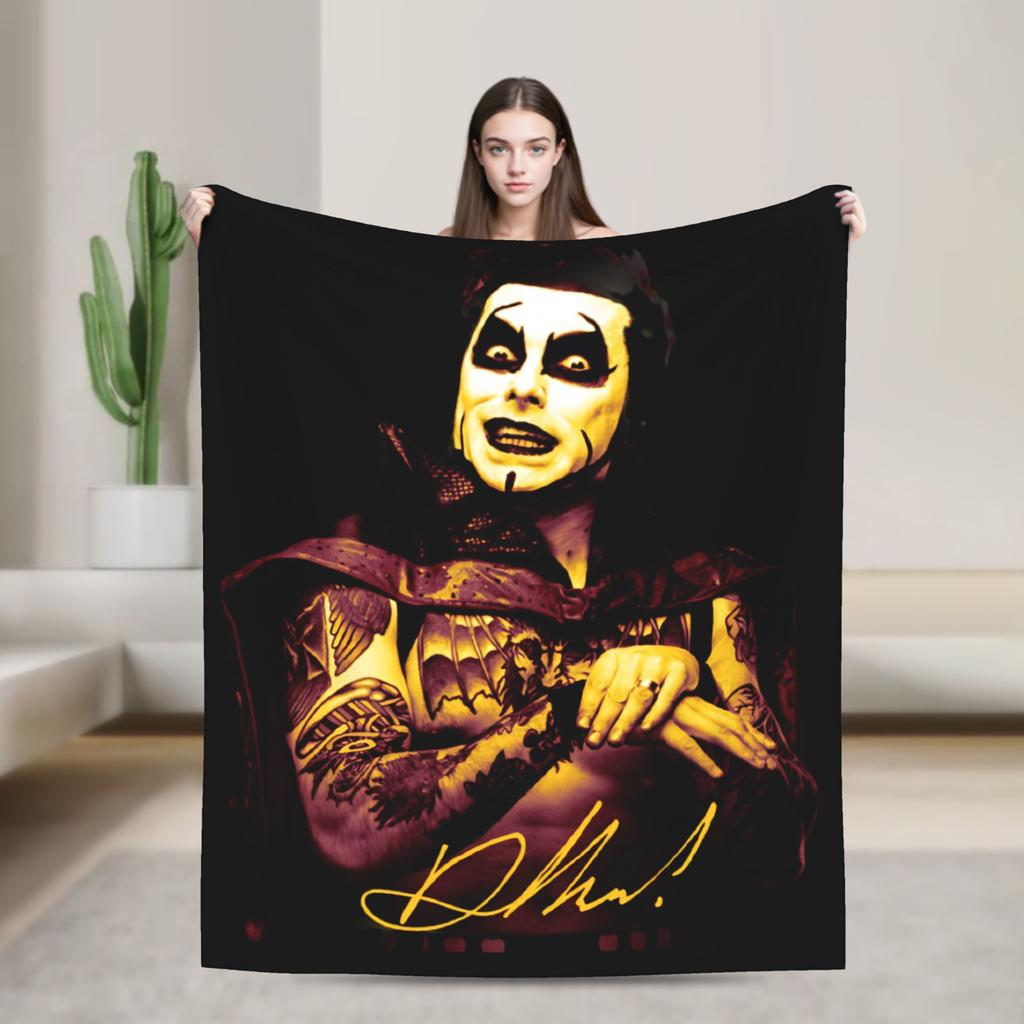 Danhausen Very Nice Very Evil Blanket Flannel Autumn  Multifunction Lightweight Throw Blanket for Bedding Bedroom Rug Piece
