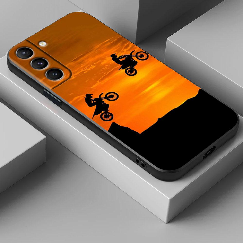 Motorbike Motocross Moto Cross Dirtbikes S26Ultra Case For Samsung Galaxy S26 S25 S24 S23 S20 S21 FE S22 Ultra Plus Phone Cover