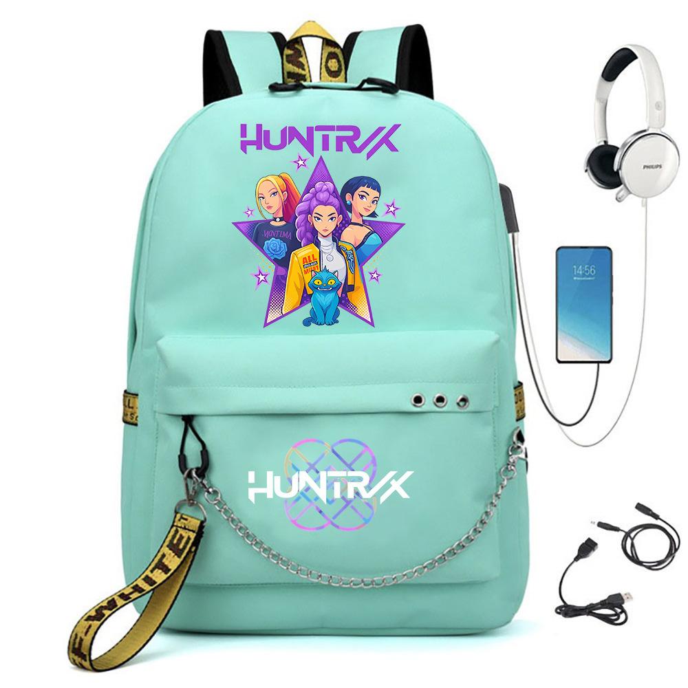 K-pop Printed Backpack for Teenager Girl Boy Bookbag Kid Gift Large Capacity Waterproof Travel Bag Rucksak