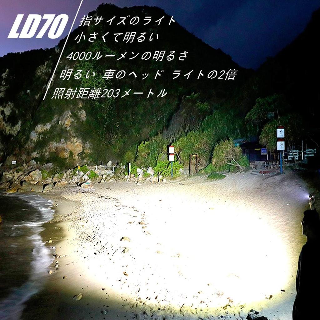 IMALENT LD70 Kompakte Mini Leistungsstarke 4000 Magnetische Ideal für Outdoor und Notfallvorsorge Taschenlampe, Lumen, Wiederaufladbar, Aufladen, Wasserdicht,