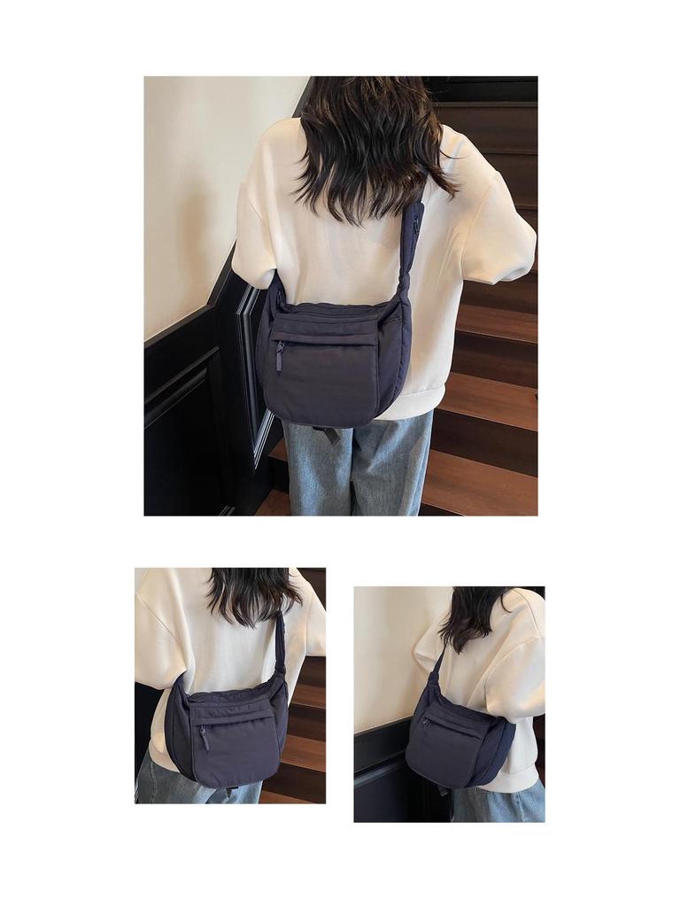 Korean Style Versatile Nylon Shoulder Bag - Large Capacity Crossbody