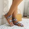 Fashion Shiny Bow Sequins Comfortable Sandals Buckle Thick Heels High Heels Party Wedding Shoes Summer 2025 New Luxury Women Sandals