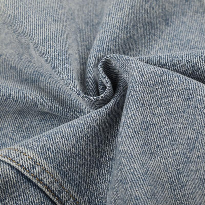 Unisex Retro Deconstructed Denim Jacket Cotton Oversized Streetwear Outerwear Fall